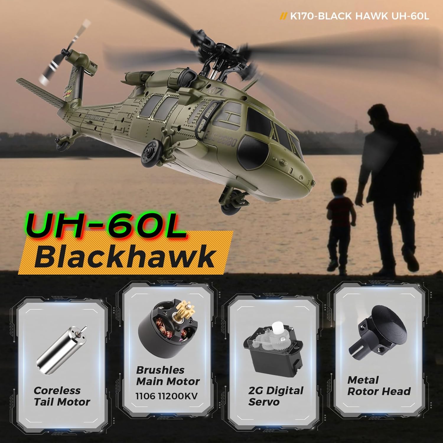 WLtoys K170 Brushless 4-CH RC  - Rc Helicopter Case ulasan dan harga