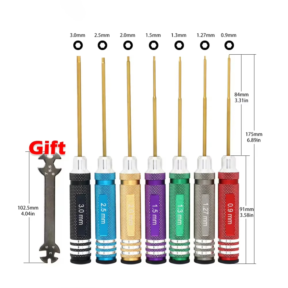 7pcs Hex Screw Driver Set Tita - Rc Helicopter Tool Kit ulasan dan harga