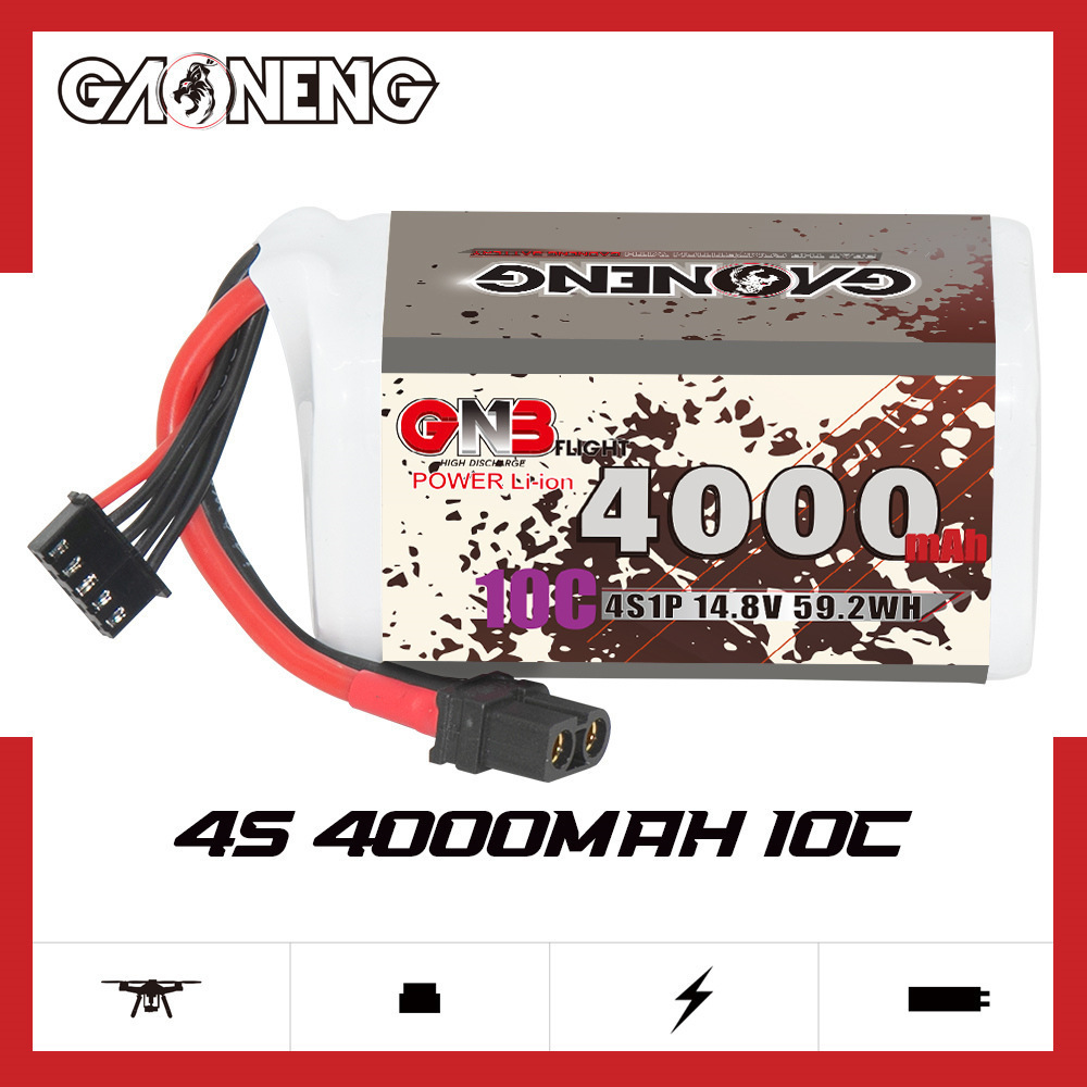 GNB 4000mAh 4S 14.8V 10C 20C W - Rc Helicopter Parts ulasan dan harga