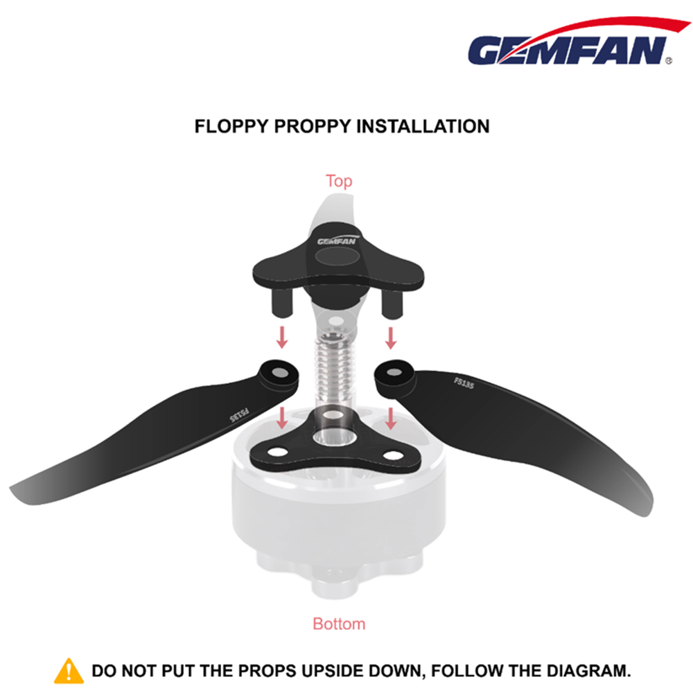 Folding Propeller 5135 Gemfan  - Rc Helicopter Blade ulasan dan harga